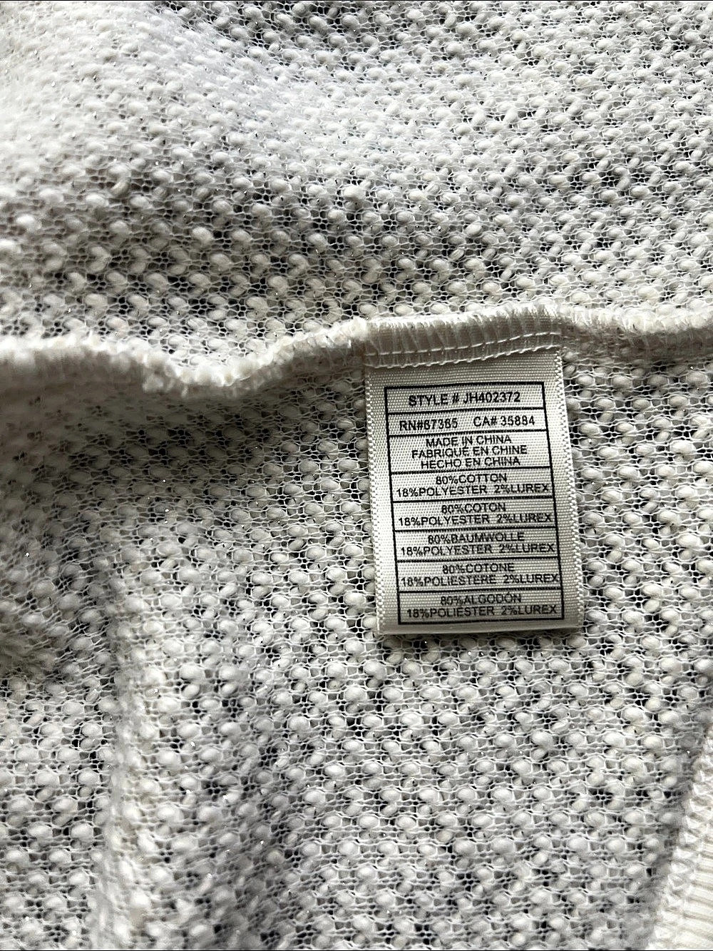 JACK by BB DAKOTA Open Front Knit Cardigan in White Size Small - Picture 3 of 9